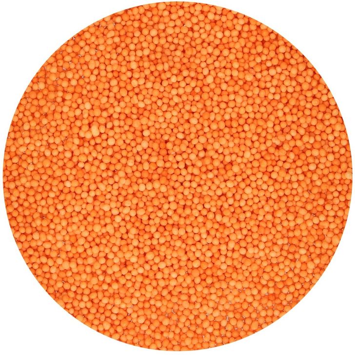 Posyp FunCakes - Mini perličky oranžové (Nonpareils Orange) 80g