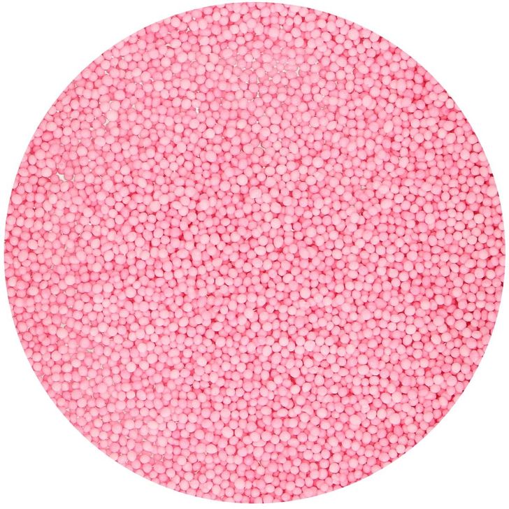 Posyp FunCakes - Mini perličky svetloružové (Nonpareils Light Pink) 80g