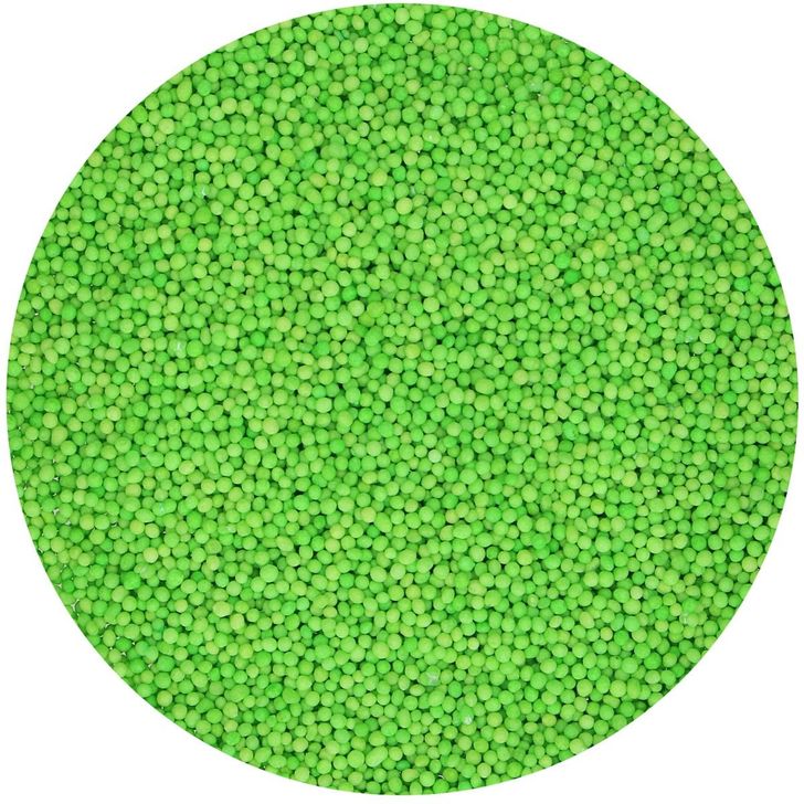 Posyp FunCakes - Mini perličky zelené (Nonpareils Green) 80g