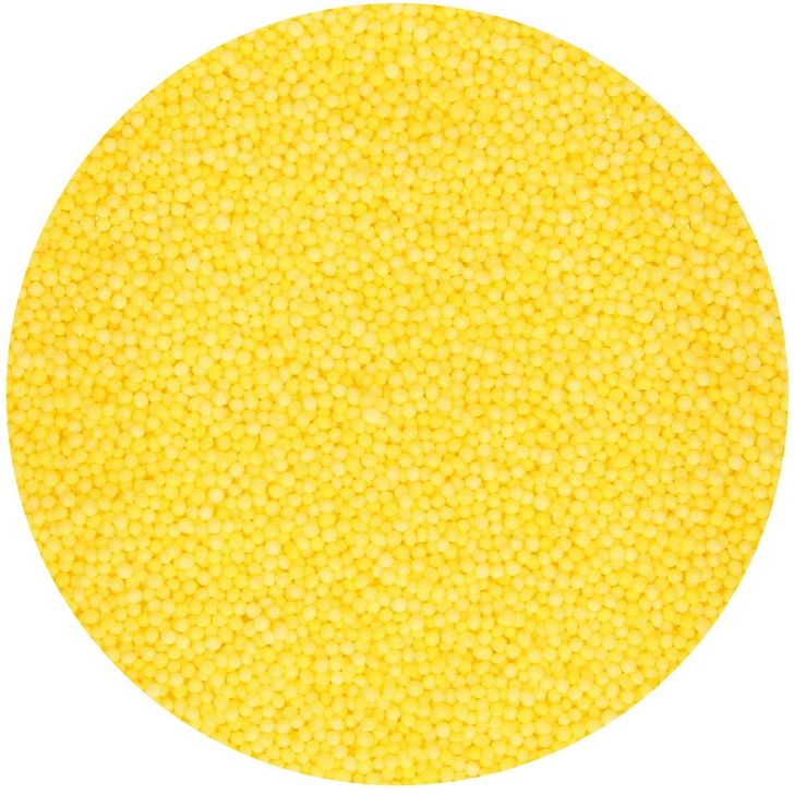 Posyp FunCakes - Mini perličky žlté (Nonpareils Yellow) 80g