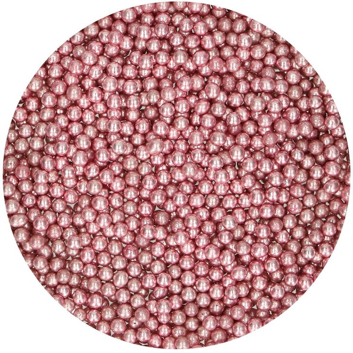 Posyp FunCakes - Sugar Pearl Metallic Pink 80g