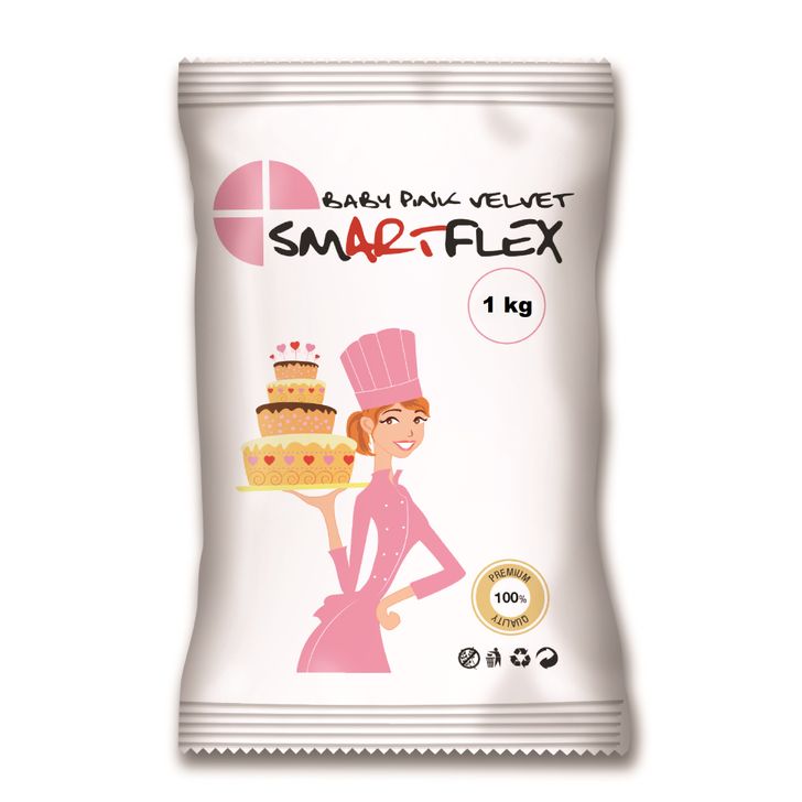 Smartflex Velvet Vanilka - Baby Pink (Svetloružová) 1kg