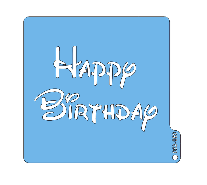 Stencil - Happy Birthday 052-080