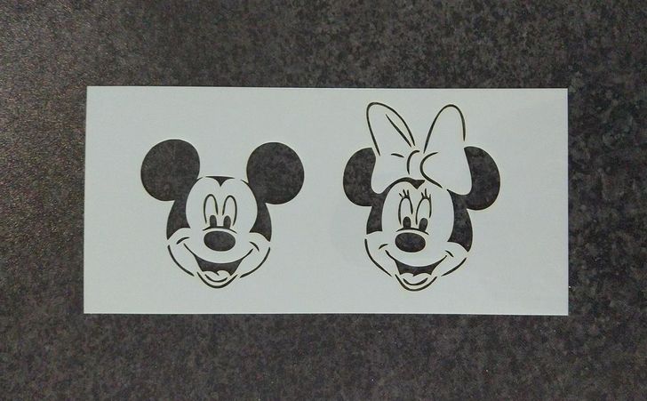Stencil šablóna Mickey a Minnie