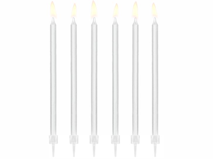 Sviečky - Biele 14cm (12ks)
