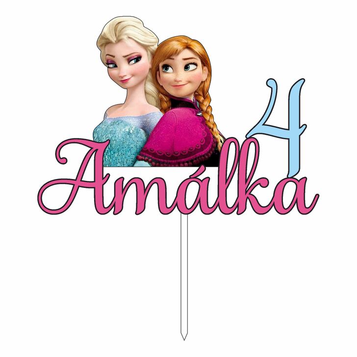 Zápich - Anna a Elsa s menom a vekom (Frozen)
