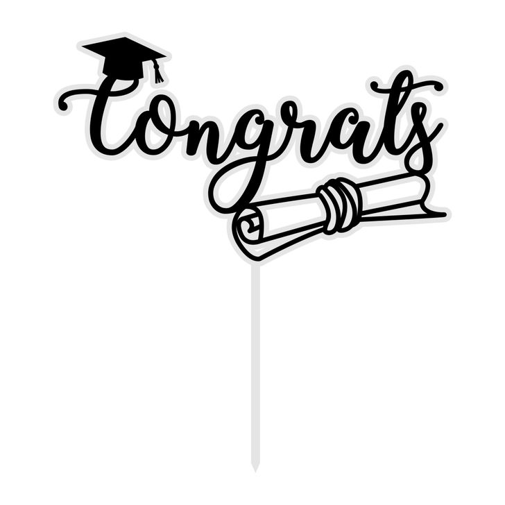 Zápich - Congrats s čiapkou a diplomom