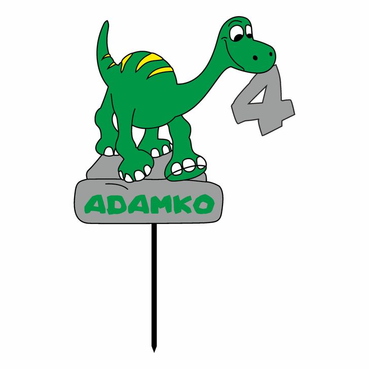 Zápich - Dinosaurus s menom a vekom (typ 01)