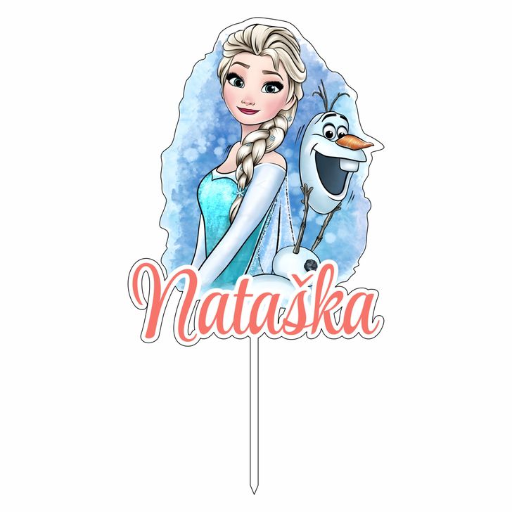 Zápich - Elsa a Olaf s menom (Frozen)