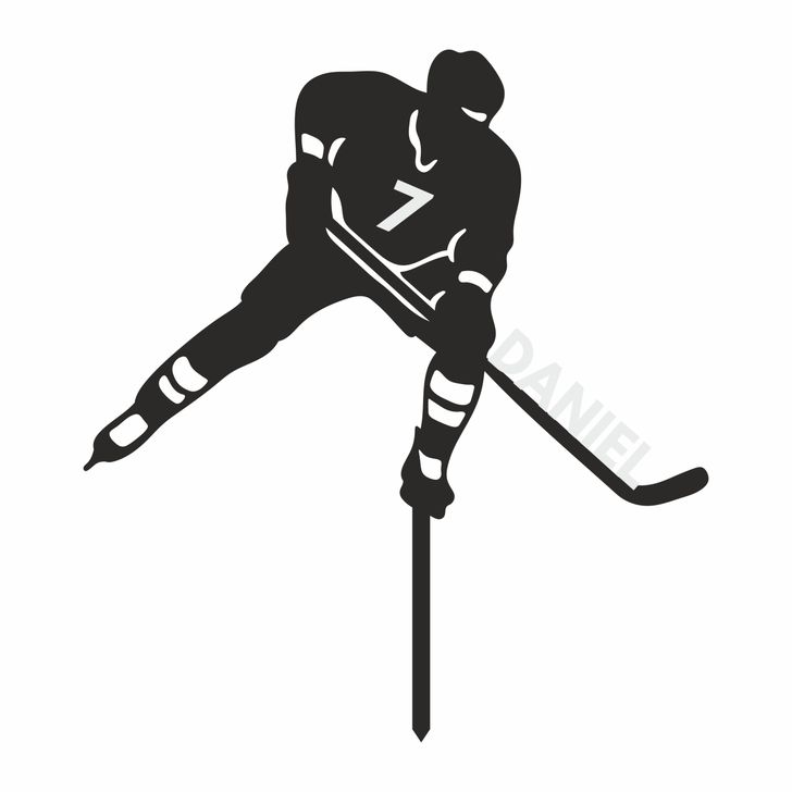 Zápich - Hokejista s menom a vekom (typ 01) - Dvojfarebný