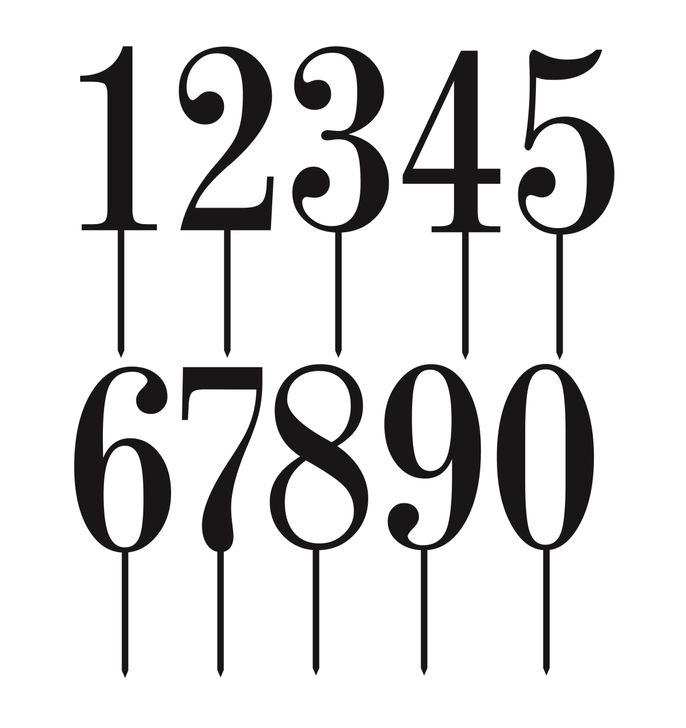 Zápich - Jednociferné číslo (typ 2)