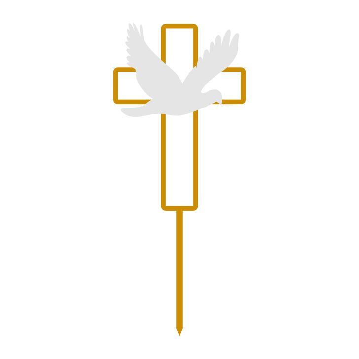 Zápich - Kríž s holubicou