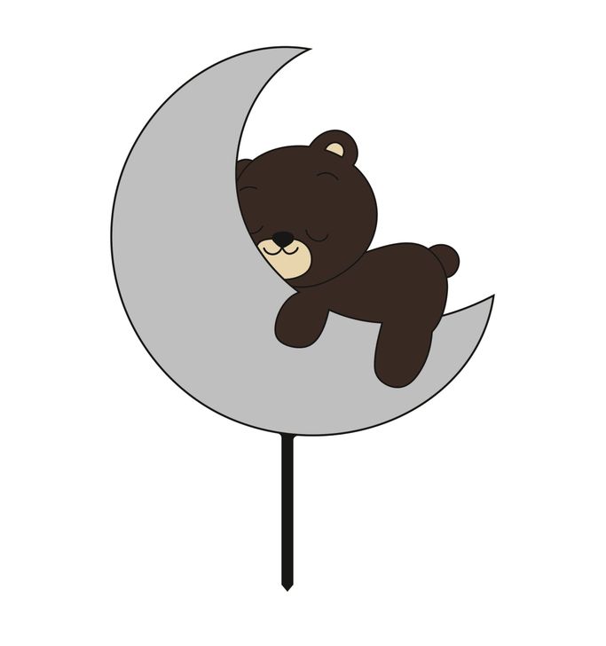 Zápich - Medvedík na mesiačiku
