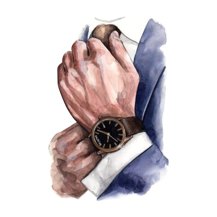 Zápich - Muž s hodinkami (bez paličky)