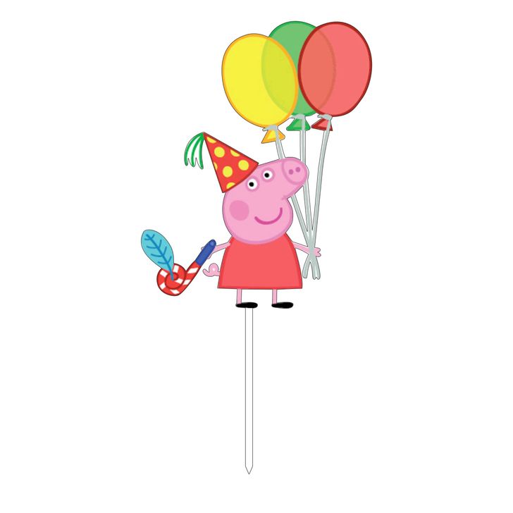 Zápich - Peppa prasiatko s balónmi